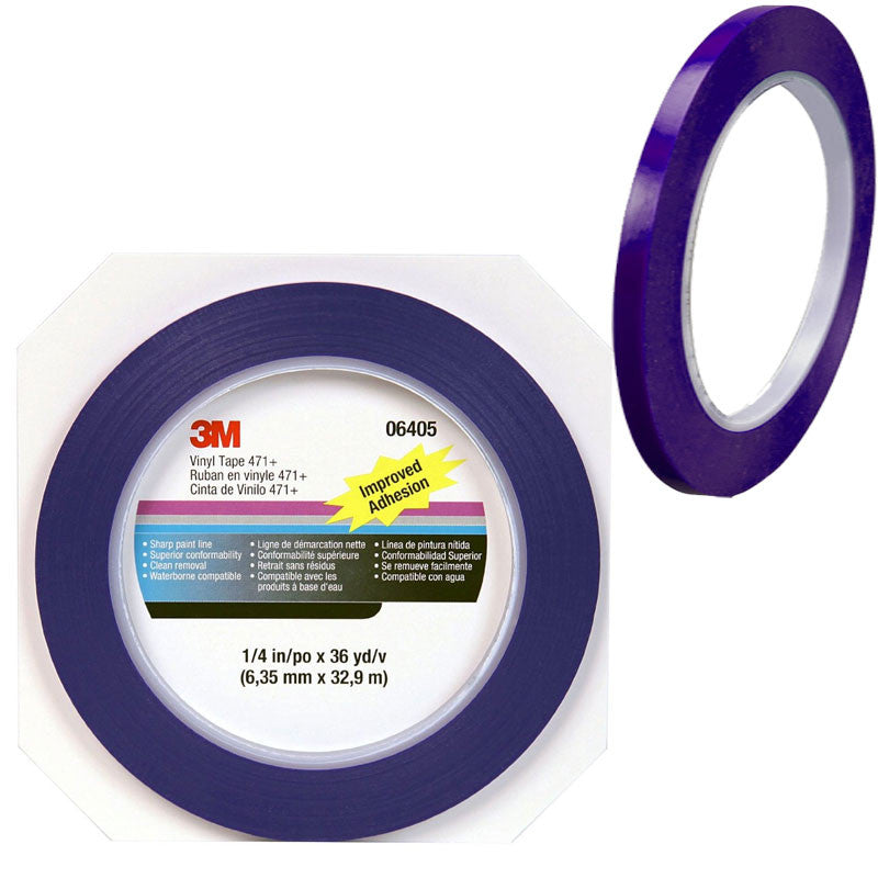 6405 CINTA VINILO AZUL 6.35MM X 32.9M  3M