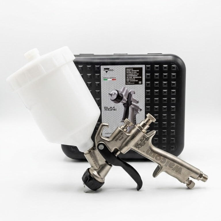 Pistola Walcom Slim Xlight HTE 1.3 con Regulador - Gravedad