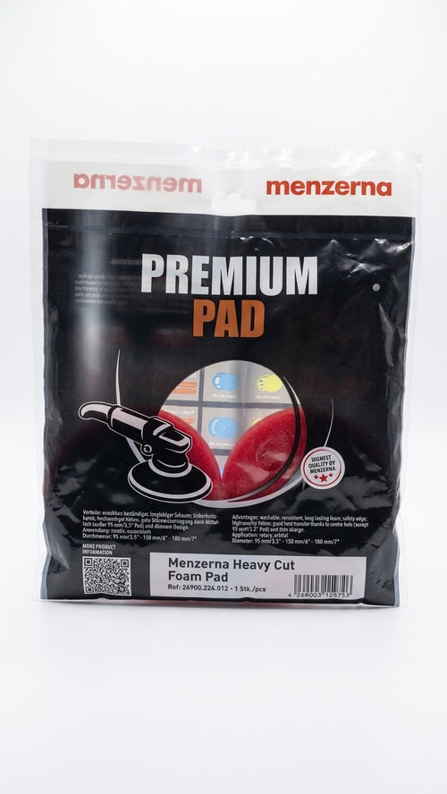 Bonete Menzerna Heavy Cut Rojo 95 mm - Pack 2 Unidades