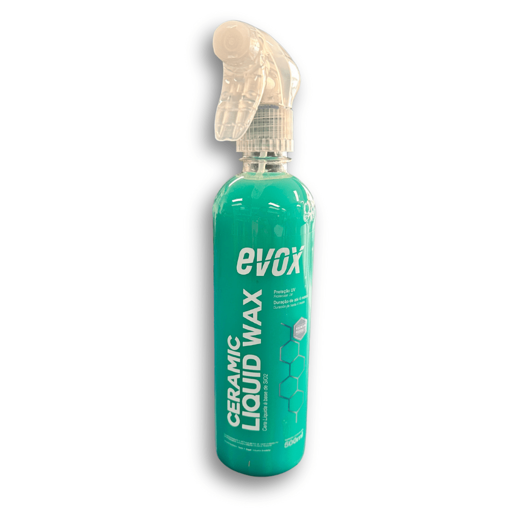 CERA LIQUIDA AUTOMOTRIZ CON REPELENCIA AL AGUA - CERAMIC LIQUID WAX 500 ML EVOX